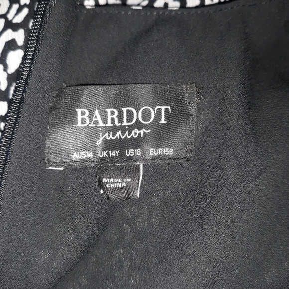 Bardot junior dress sheer arms size 16 - Picture 6 of 7